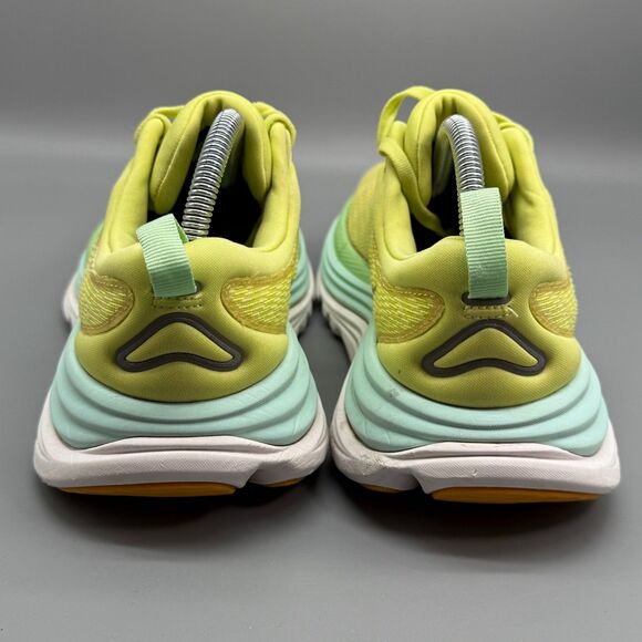 Hoka One One Gaviota 5 Womens 9 Yellow Athletic Running Sneakers Lace-Up Low Top - Picture 5 of 10